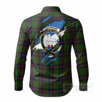 Cochrane Clan Crest In Me Tartan Long Sleeve Button Shirts Scotland Flag Style