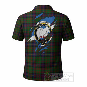 Cochrane Clan Crest In Me Tartan Polo Shirt Scotland Flag Style
