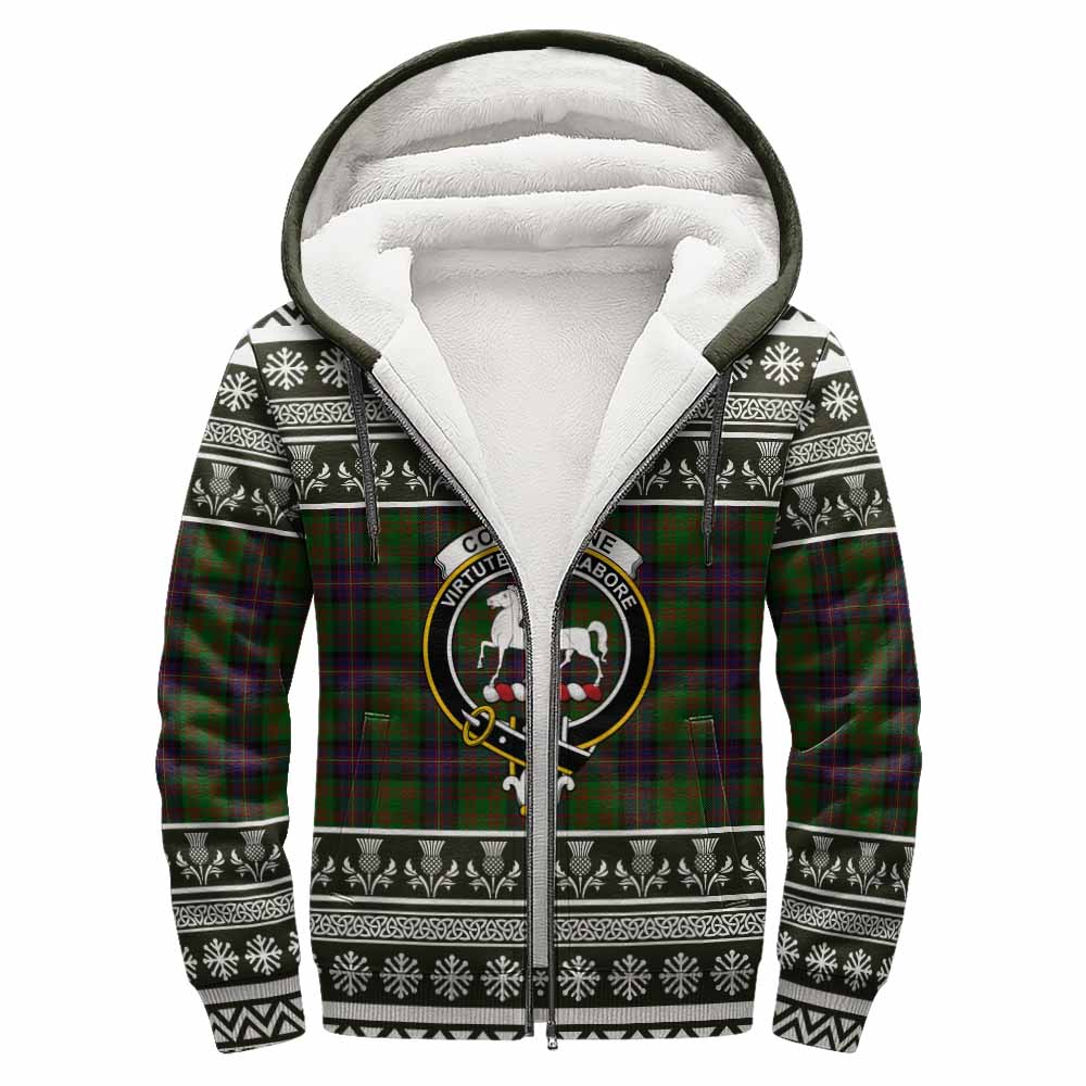 Cochrane Clan Tartan Christmas Fleece Hoodie with Family Crest - Tartan Vibes Clothing