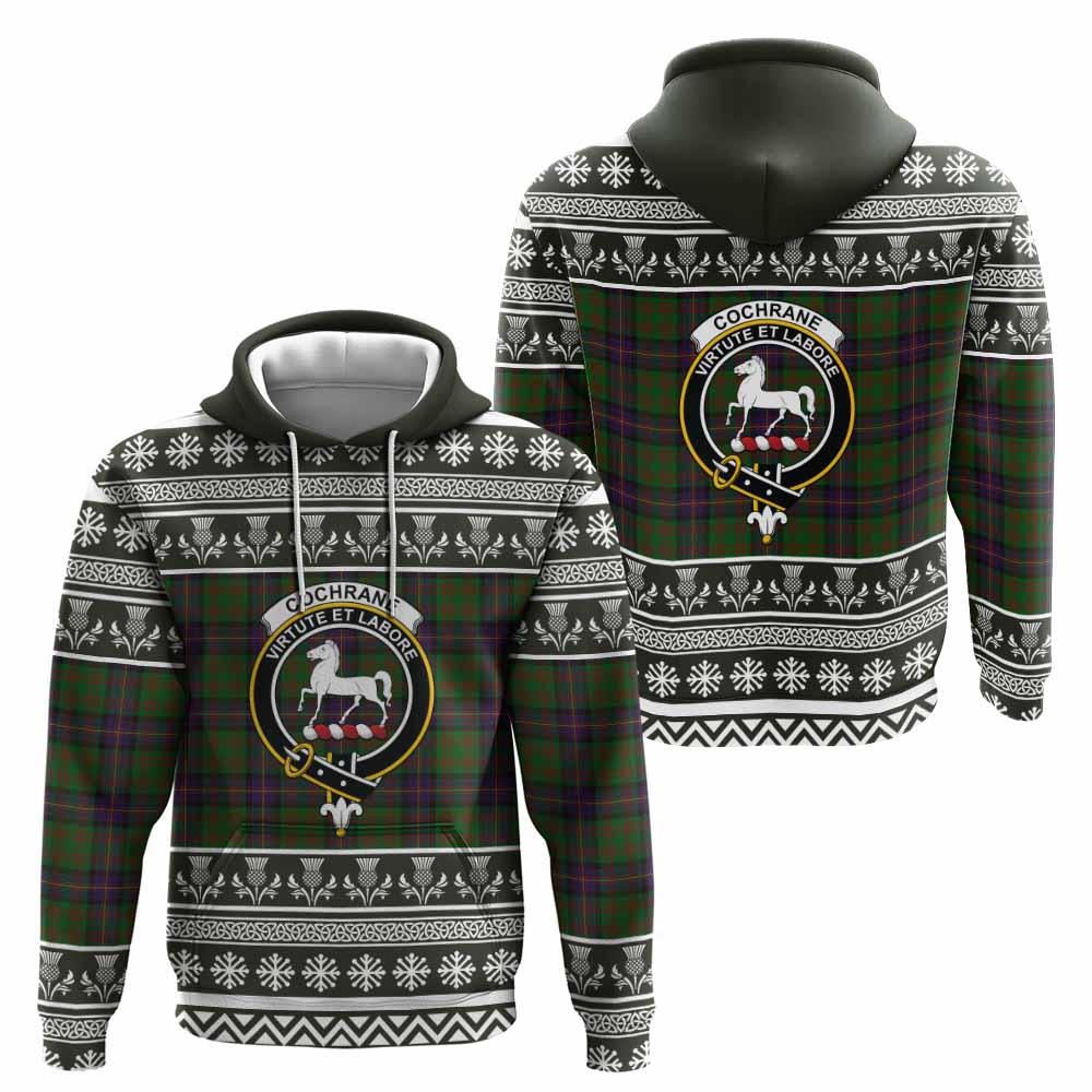 Cochrane Clan Tartan Christmas Hoodie with Family Crest - Tartan Vibes Clothing