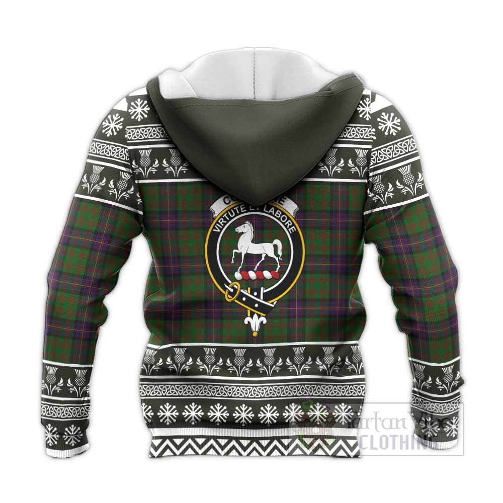 Cochrane Clan Tartan Christmas Knitted Hoodie with Family Crest - Tartan Vibes Clothing