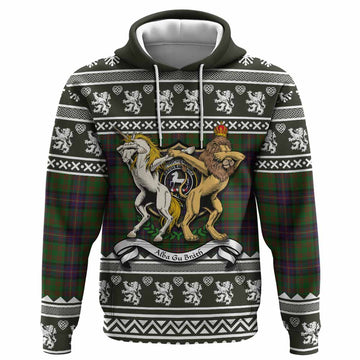 Cochrane Clan Tartan Crest Christmas Hoodie Coat of Arms Funny Style