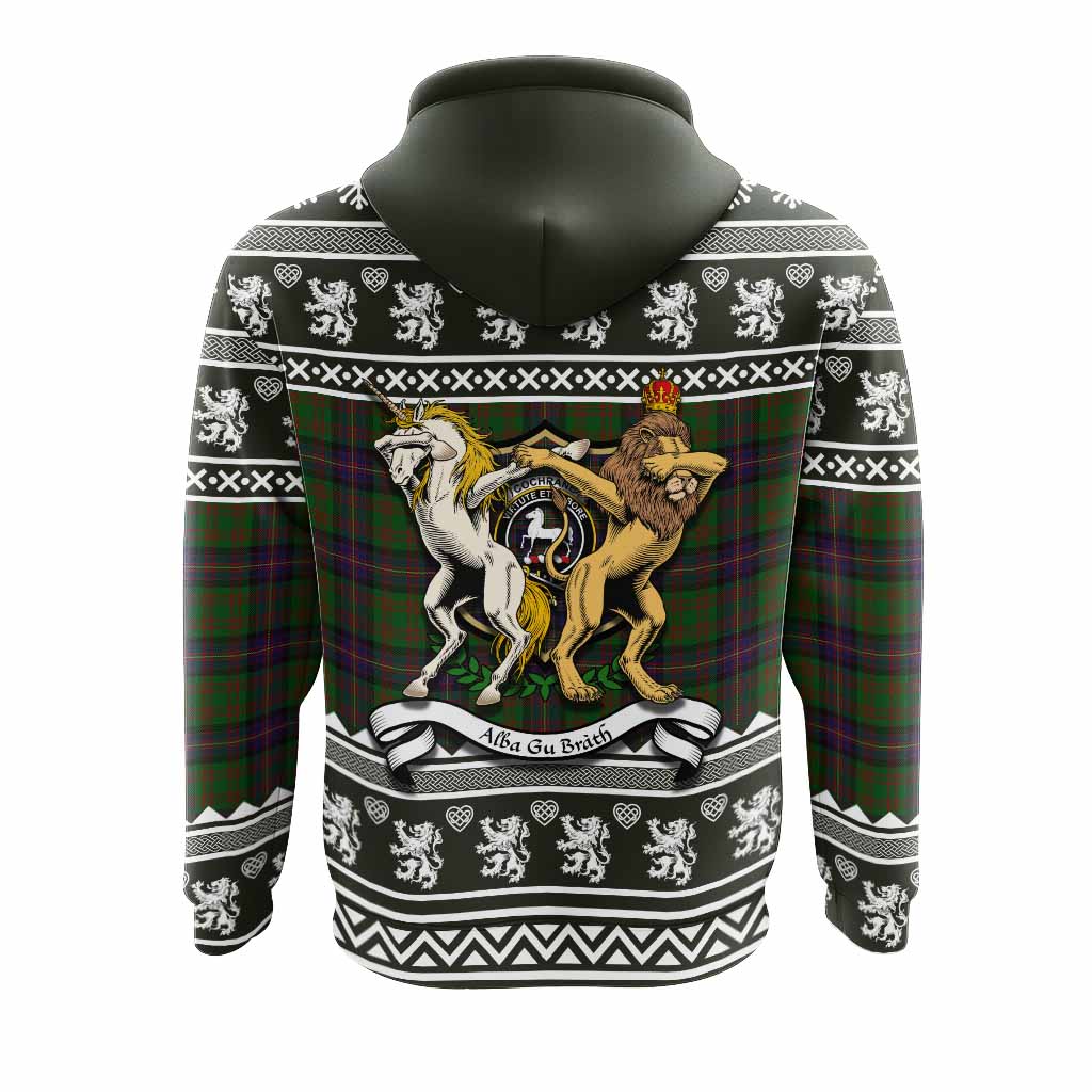 Cochrane Clan Tartan Crest Christmas Hoodie Coat of Arms Funny Style - Tartan Vibes Clothing