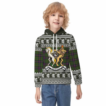 Cochrane Clan Tartan Crest Christmas Kid Hoodie Coat of Arms Funny Style