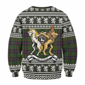 Cochrane Clan Tartan Crest Christmas Sweatshirt Coat of Arms Funny Style