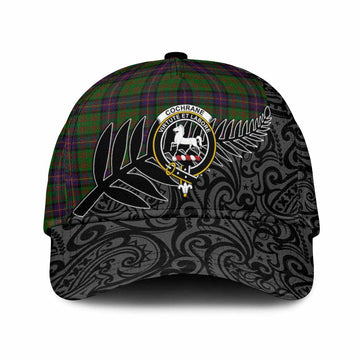 Cochrane Crest Tartan Classic Cap with New Zealand Silver Fern Half Style