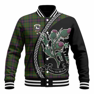Cochrane Family Crest Tartan Baseball Jacket Alba Thistle Inspired