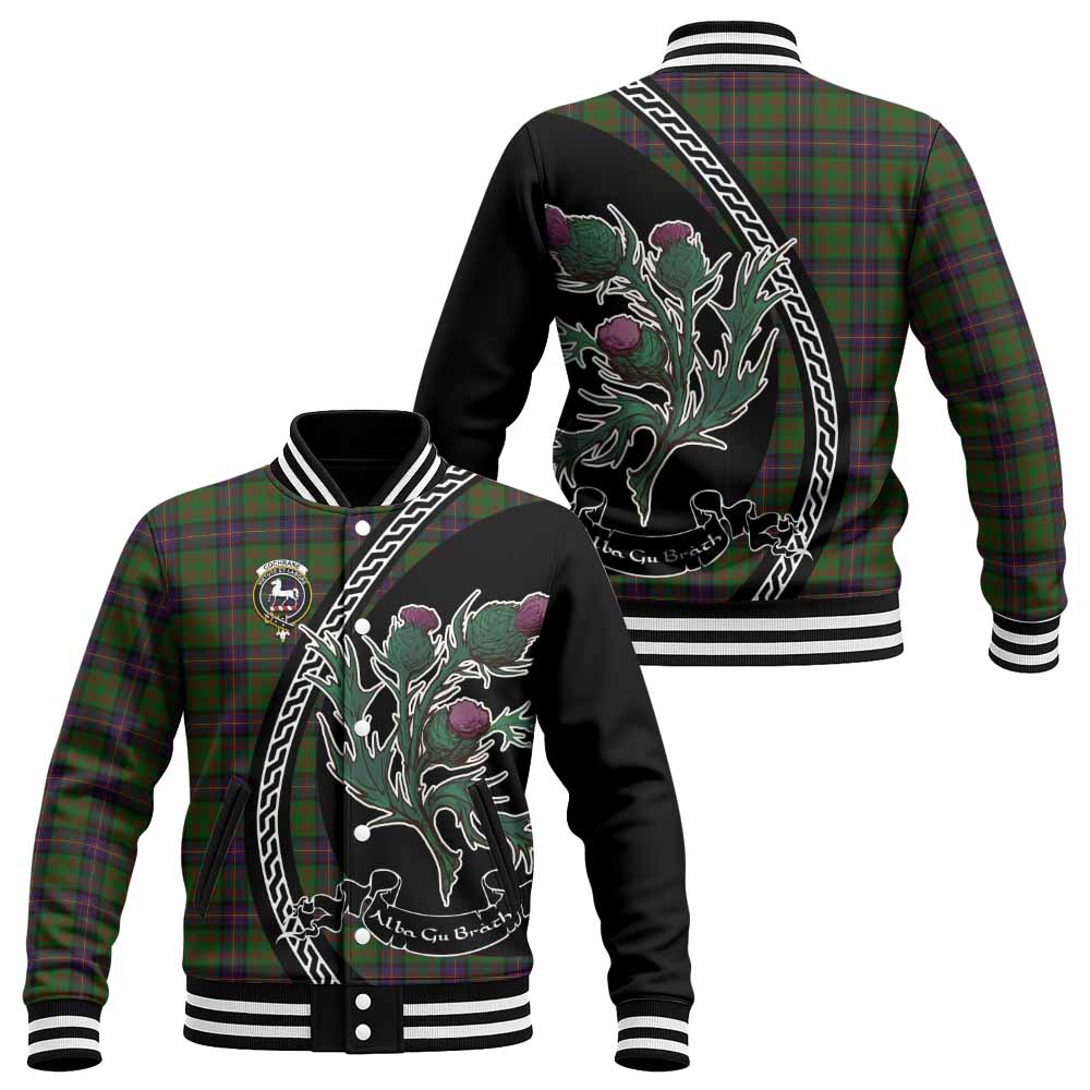 Cochrane Family Crest Tartan Baseball Jacket Alba Thistle Inspired - Tartan Vibes Clothing
