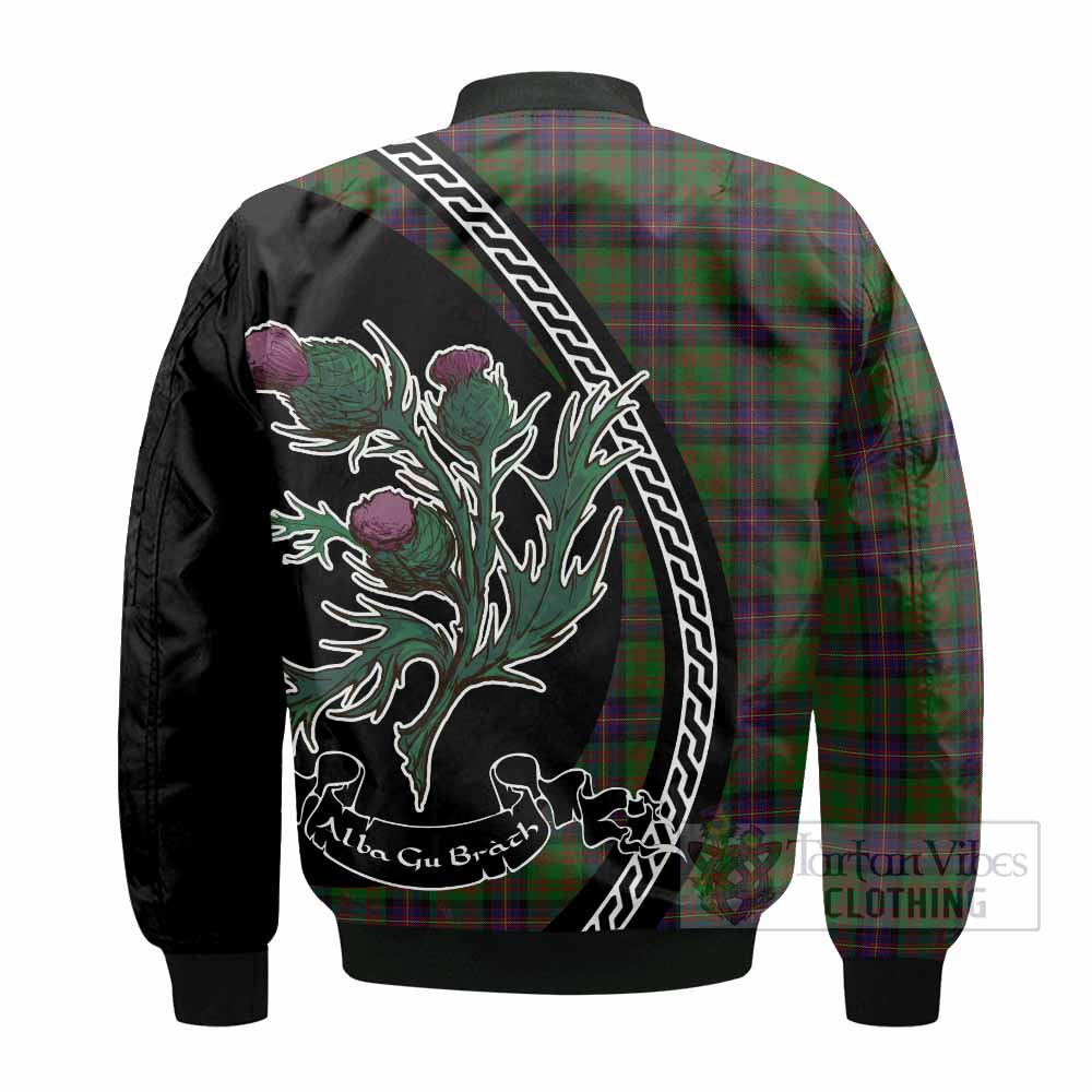 Cochrane Family Crest Tartan Bomber Jacket Alba Thistle Inspired - Tartan Vibes Clothing