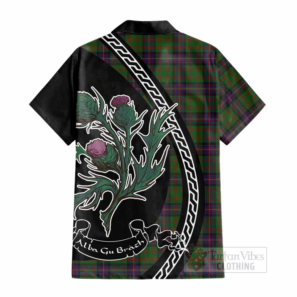 Cochrane Family Crest Tartan Cotton Hawaiian Shirt Alba Thistle Inspired - Tartan Vibes Clothing