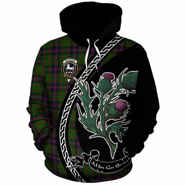 Cochrane Family Crest Tartan Cotton Hoodie Alba Thistle Inspired