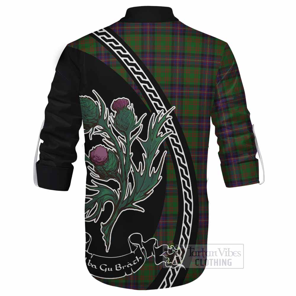 Cochrane Family Crest Tartan Ghillie Shirt Alba Thistle Inspired - Tartan Vibes Clothing