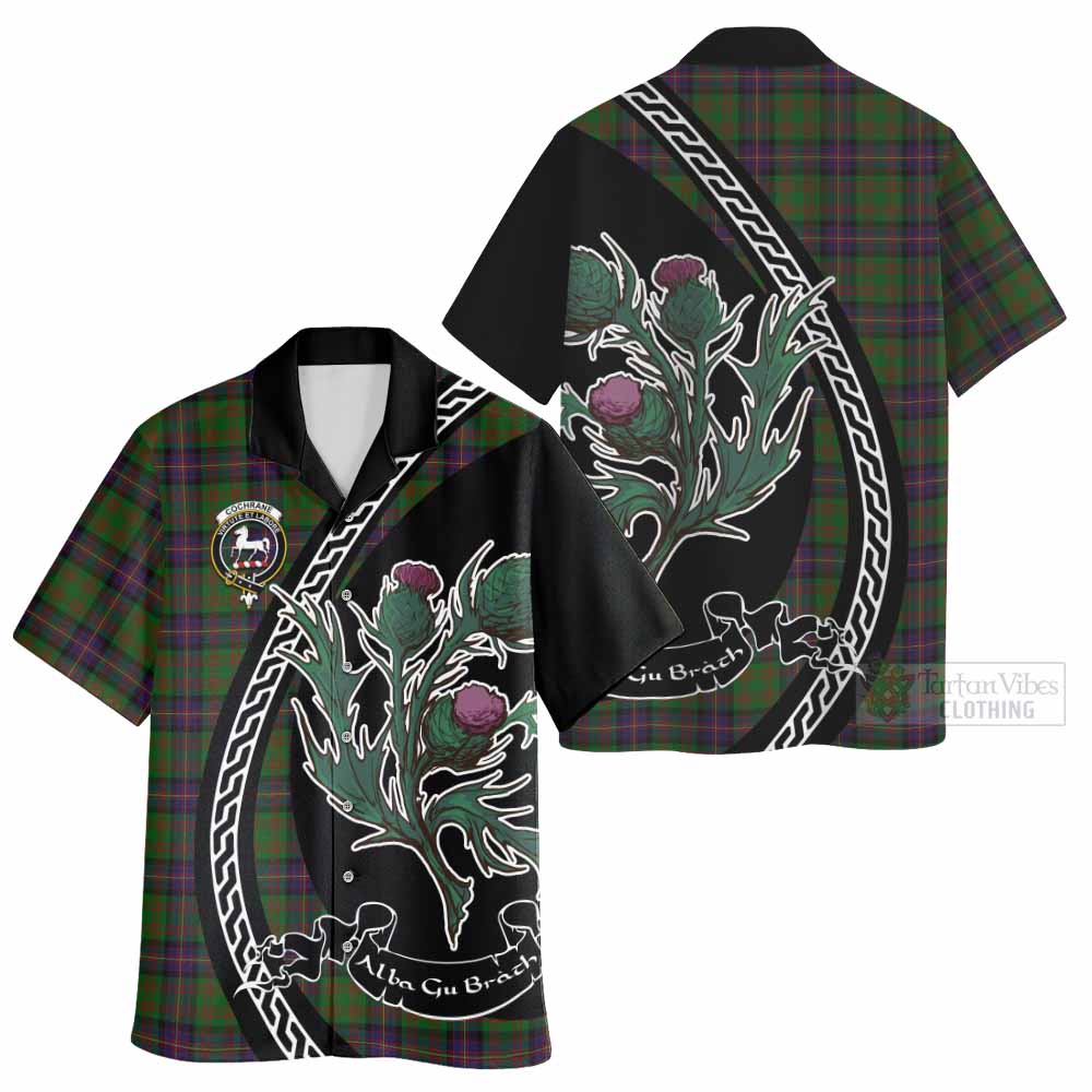 Cochrane Family Crest Tartan Hawaiian Shirt Alba Thistle Inspired - Tartan Vibes Clothing