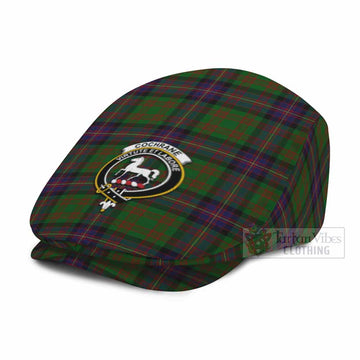 Cochrane Family Crest Tartan Jeff Cap, Tartan Flat Cap