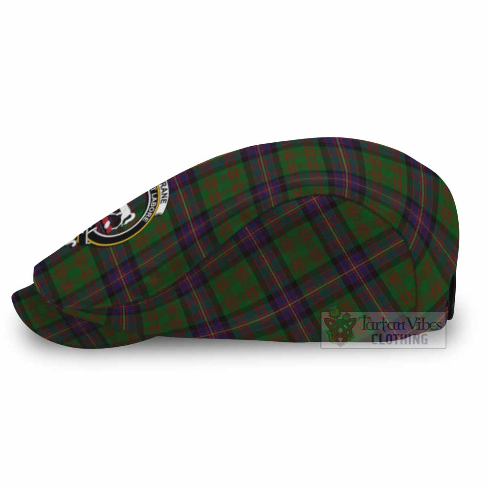 Cochrane Family Crest Tartan Jeff Cap, Tartan Flat Cap