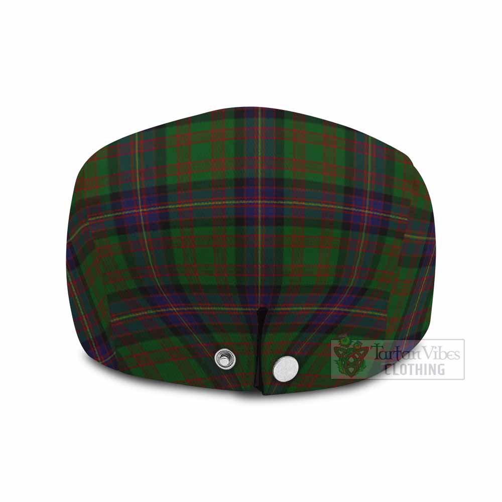 Cochrane Family Crest Tartan Jeff Cap, Tartan Flat Cap