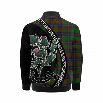 Cochrane Family Crest Tartan Kid Bomber Jacket Alba Thistle Inspired