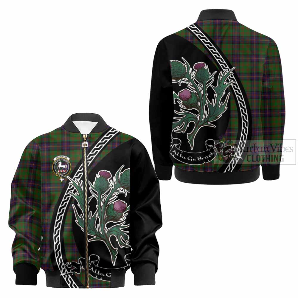 Cochrane Family Crest Tartan Kid Bomber Jacket Alba Thistle Inspired - Tartan Vibes Clothing