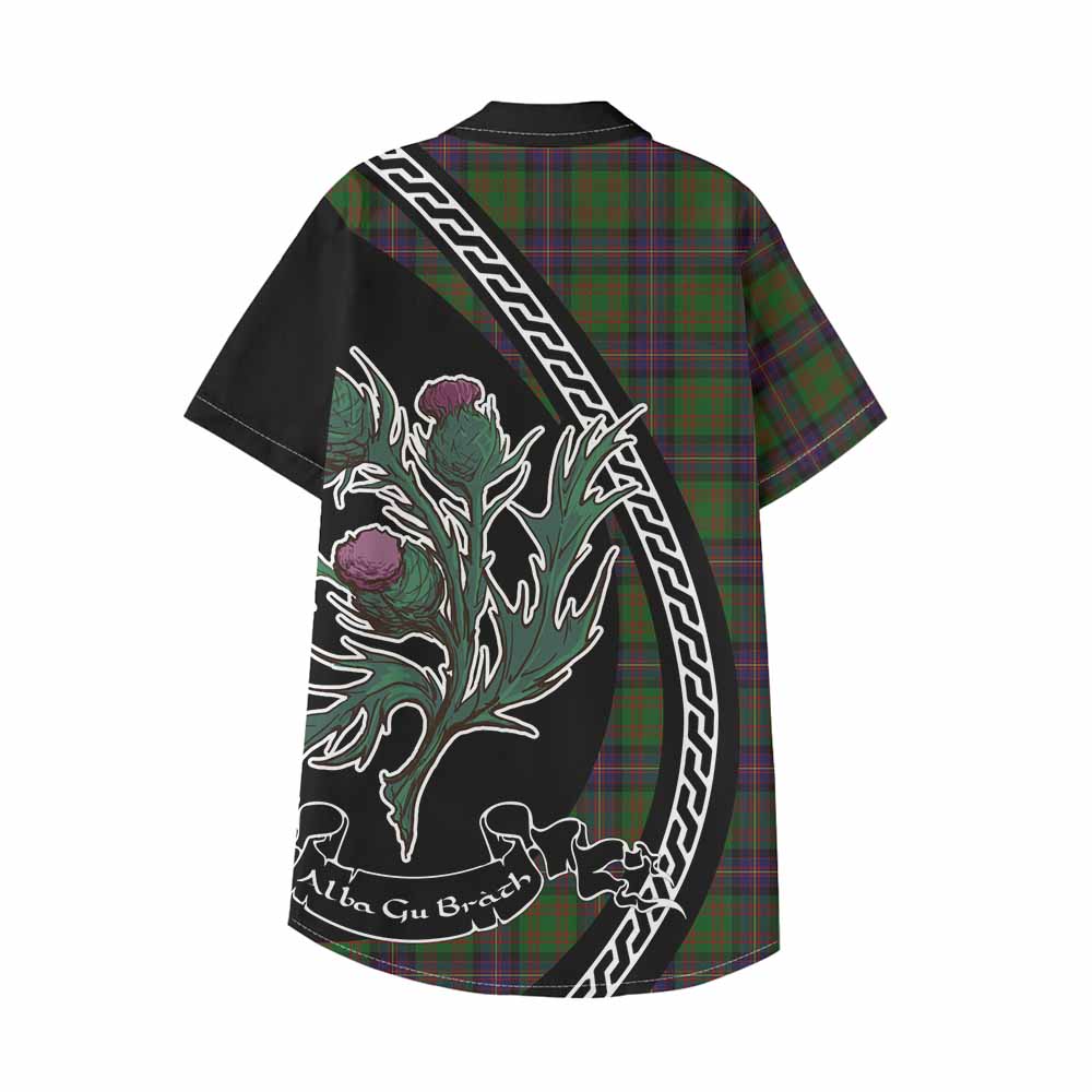Cochrane Family Crest Tartan Kid Hawaiian Shirt Alba Thistle Inspired - Tartan Vibes Clothing