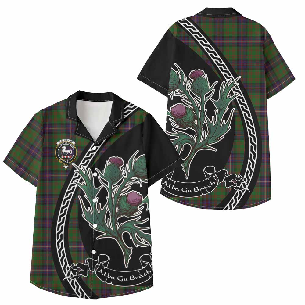 Cochrane Family Crest Tartan Kid Hawaiian Shirt Alba Thistle Inspired - Tartan Vibes Clothing