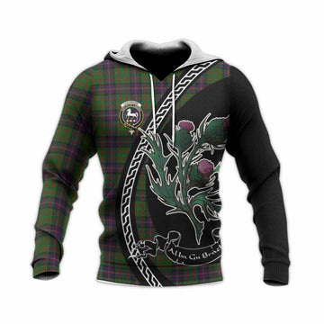 Cochrane Family Crest Tartan Knitted Hoodie Alba Thistle Inspired