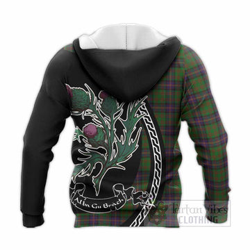 Cochrane Family Crest Tartan Knitted Hoodie Alba Thistle Inspired