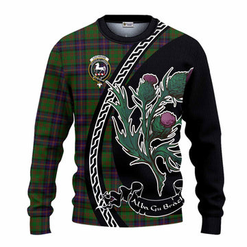 Cochrane Family Crest Tartan Knitted Sweater Alba Thistle Inspired
