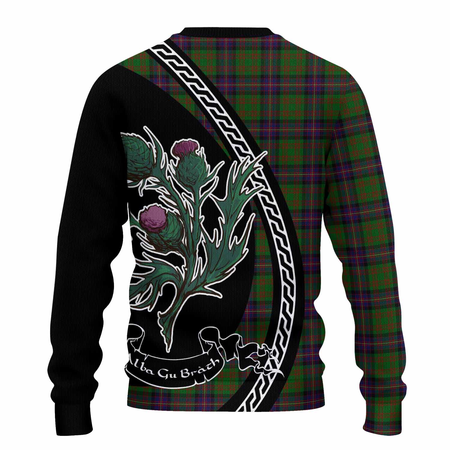 Cochrane Family Crest Tartan Knitted Sweater Alba Thistle Inspired - Tartan Vibes Clothing