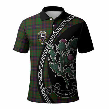 Cochrane Family Crest Tartan Polo Shirt Alba Thistle Inspired