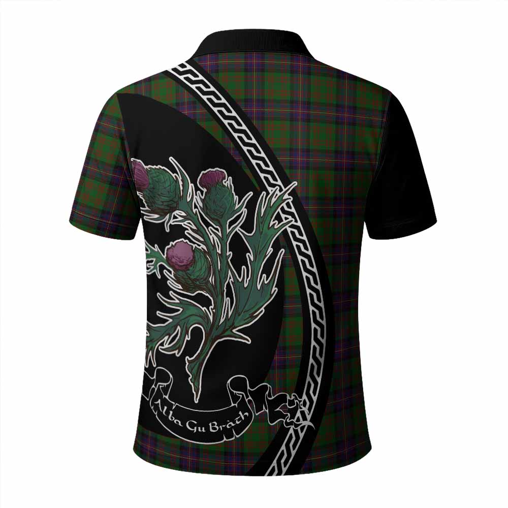 Cochrane Family Crest Tartan Polo Shirt Alba Thistle Inspired - Tartan Vibes Clothing