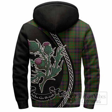 Cochrane Family Crest Tartan Sherpa Hoodie Alba Thistle Inspired