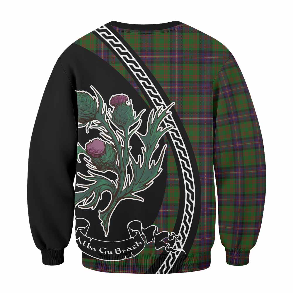 Cochrane Family Crest Tartan Sweatshirt Alba Thistle Inspired - Tartan Vibes Clothing