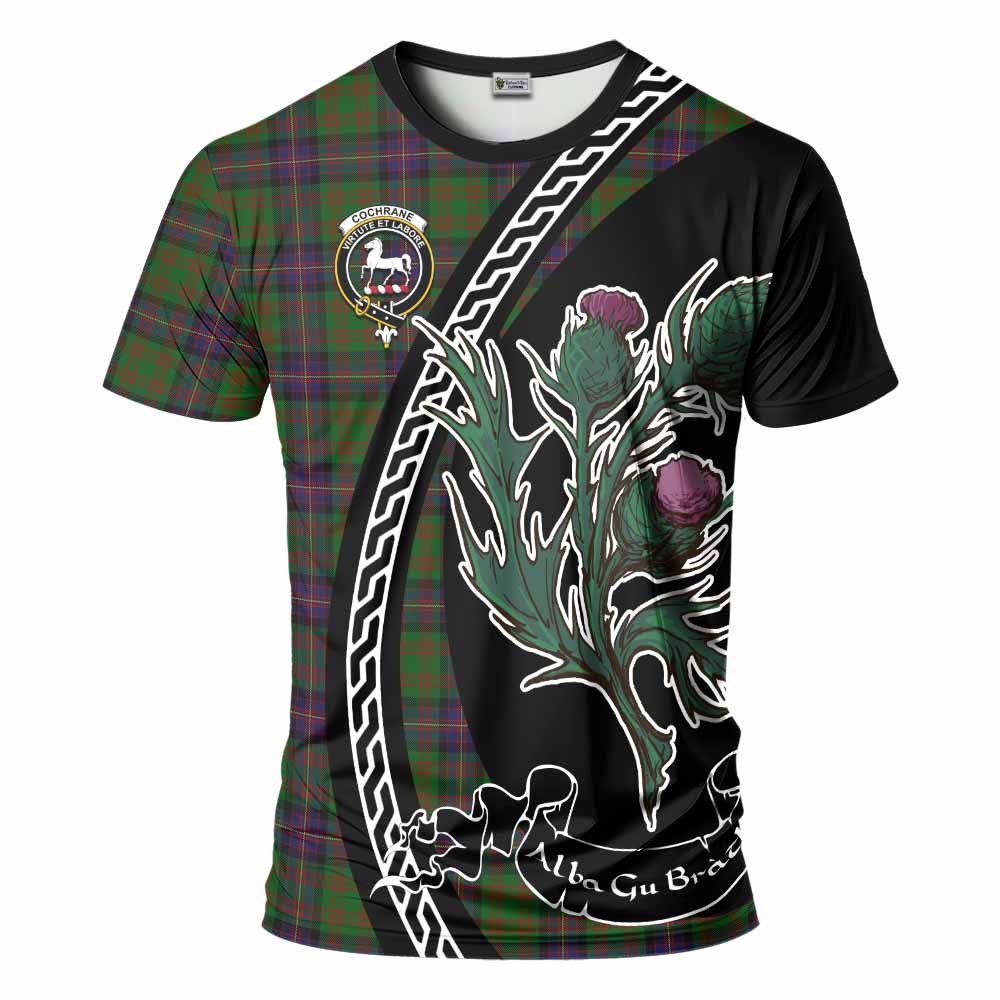 Cochrane Family Crest Tartan T-Shirt Alba Thistle Inspired - Tartan Vibes Clothing