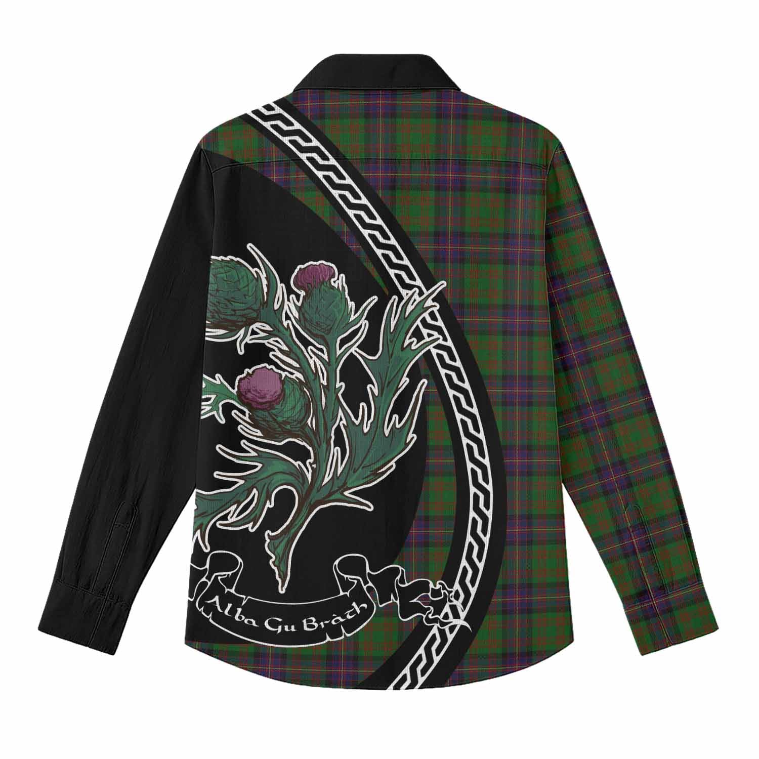 Cochrane Family Crest Tartan Women Casual Shirt Alba Thistle Inspired - Tartan Vibes Clothing