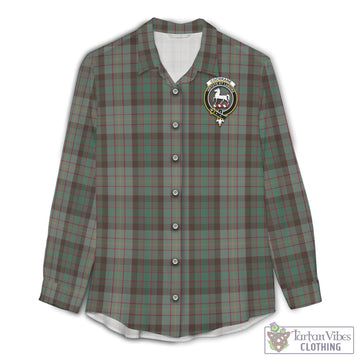 Cochrane Hunting Tartan Womens Casual Shirt with Family Crest