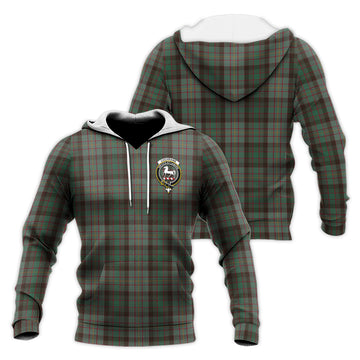 Cochrane Hunting Tartan Knitted Hoodie with Family Crest