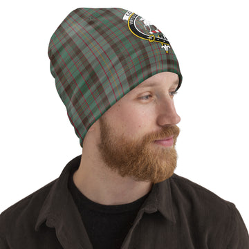 Cochrane Hunting Tartan Beanies Hat with Family Crest