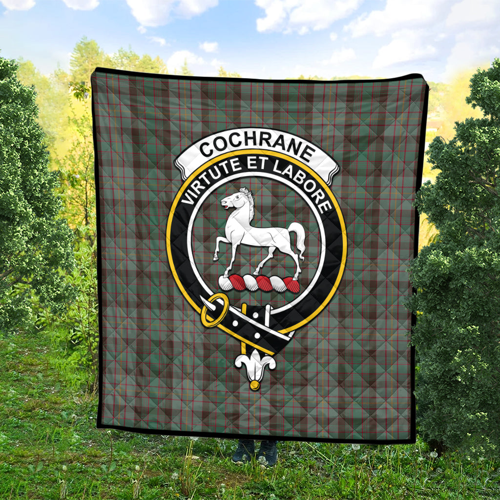cochrane-hunting-tartan-quilt-with-family-crest