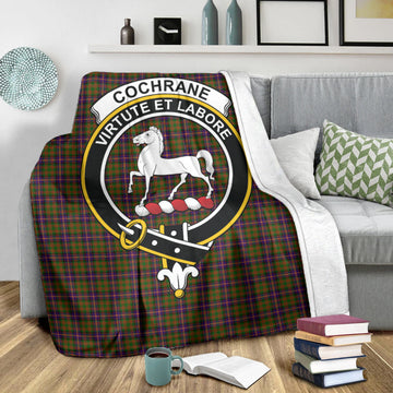 Cochrane Modern Tartan Blanket with Family Crest