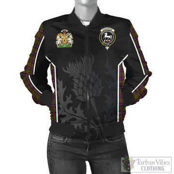 Cochrane Modern Tartan Bomber Jacket with Family Crest and Scottish Thistle Vibes Sport Style