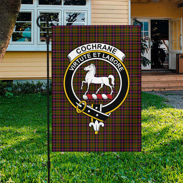 Cochrane Modern Tartan Flag with Family Crest