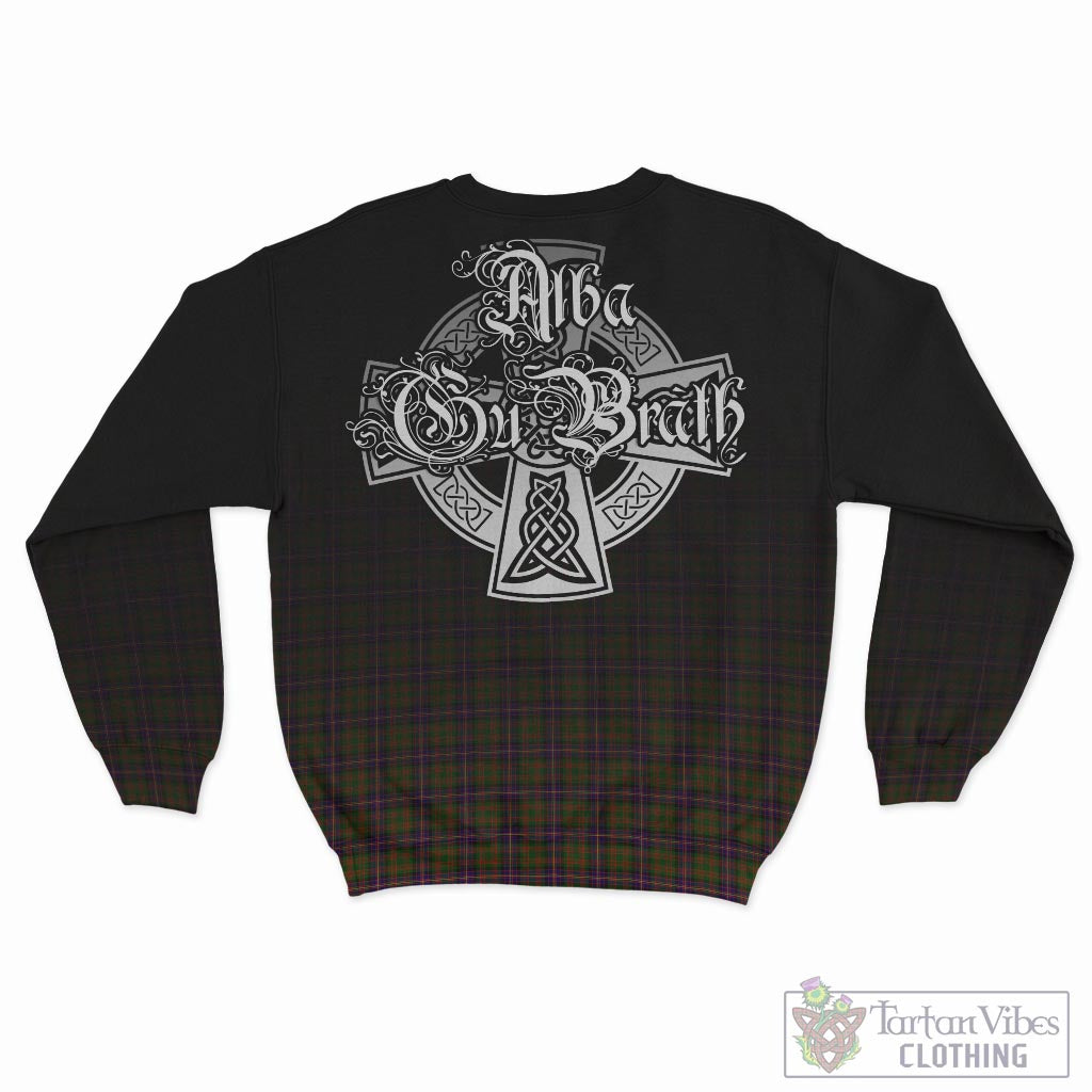 Tartan Vibes Clothing Cochrane Modern Tartan Sweatshirt Featuring Alba Gu Brath Family Crest Celtic Inspired