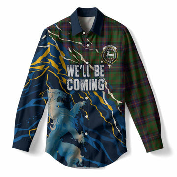 Cochrane Scotland Tartan Women Casual Shirt WC2026 Football - We'll Be Coming