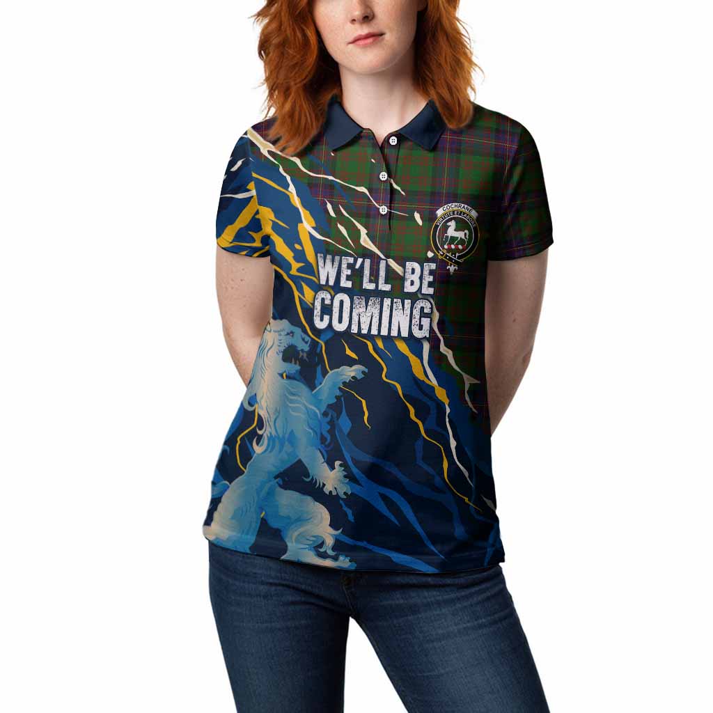 Cochrane Scotland Tartan Women Polo Shirt WC2026 Football - We'll Be Coming