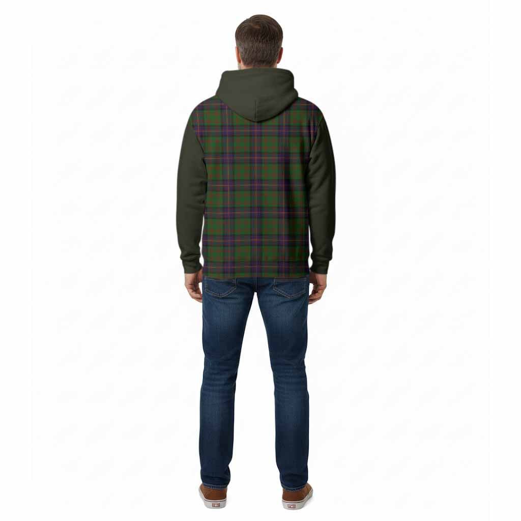 Cochrane Tartan Accent Cotton Hoodie with Family Crest