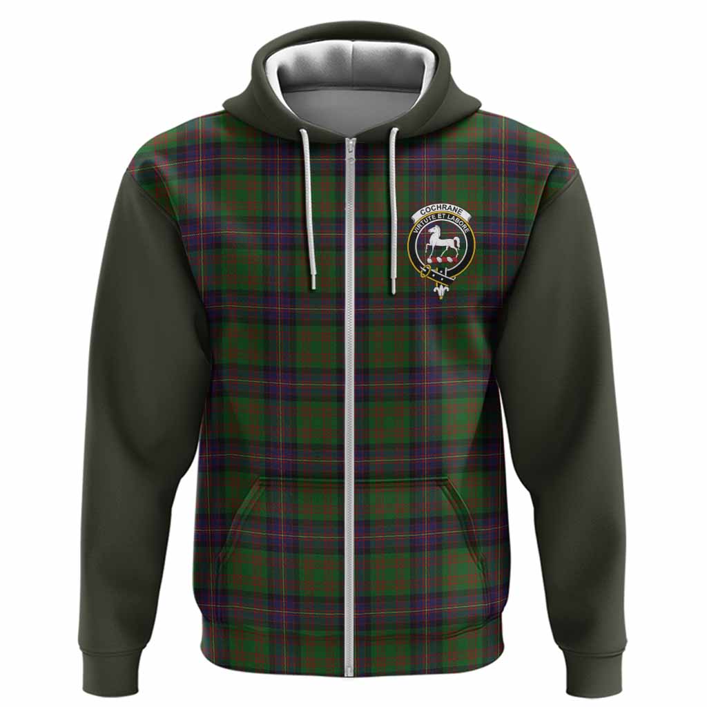 Cochrane Tartan Accent Hoodie with Family Crest