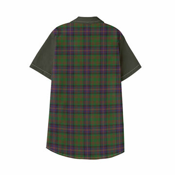 Cochrane Tartan Accent Kid Hawaiian Shirt with Family Crest