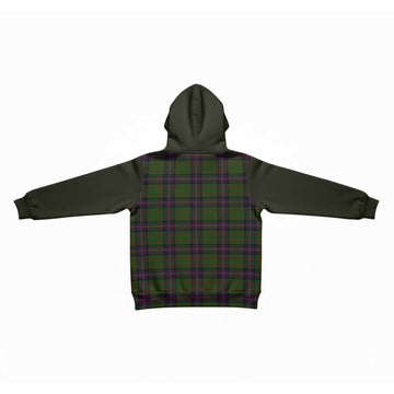 Cochrane Tartan Accent Kid Hoodie with Family Crest
