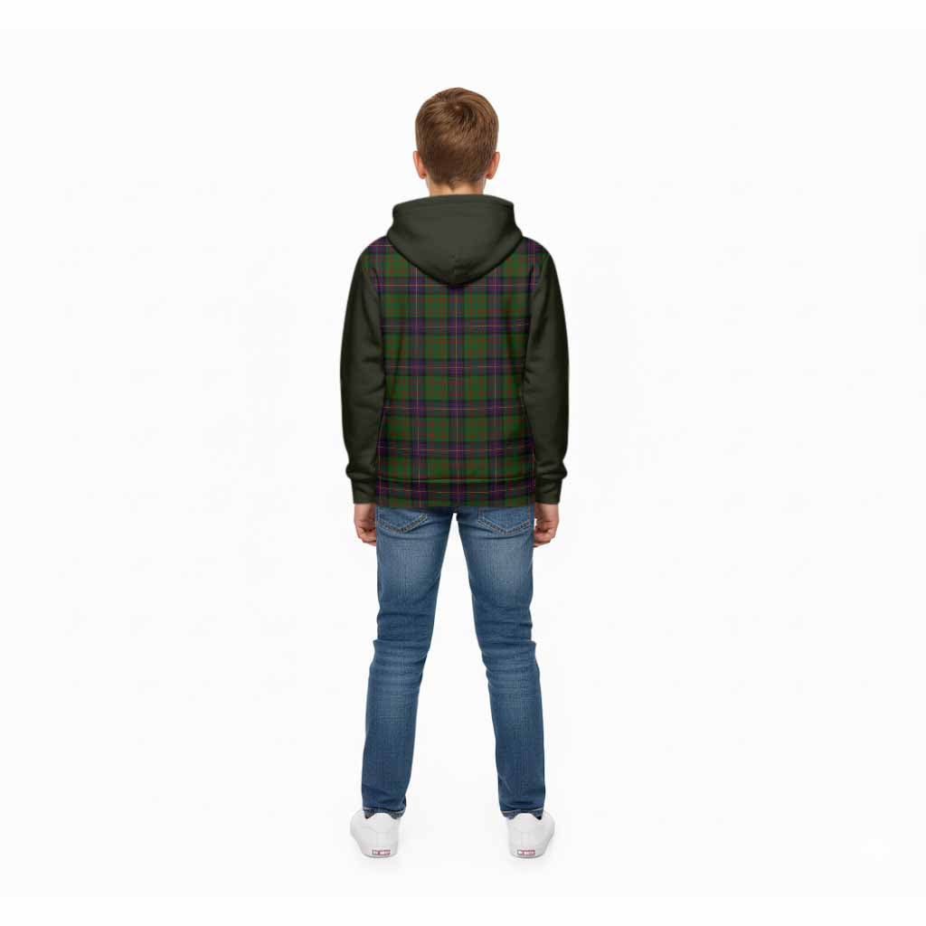 Cochrane Tartan Accent Kid Hoodie with Family Crest
