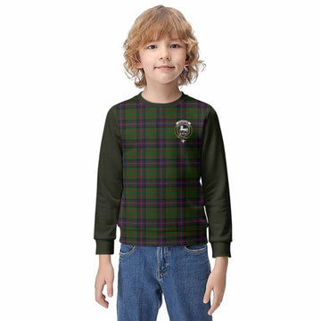 Cochrane Tartan Accent Kid Knitted Sweatshirt with Family Crest